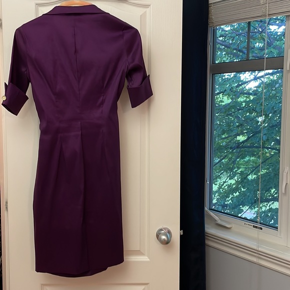 Joseph Ribkoff purple dress size 4 - Picture 2 of 5